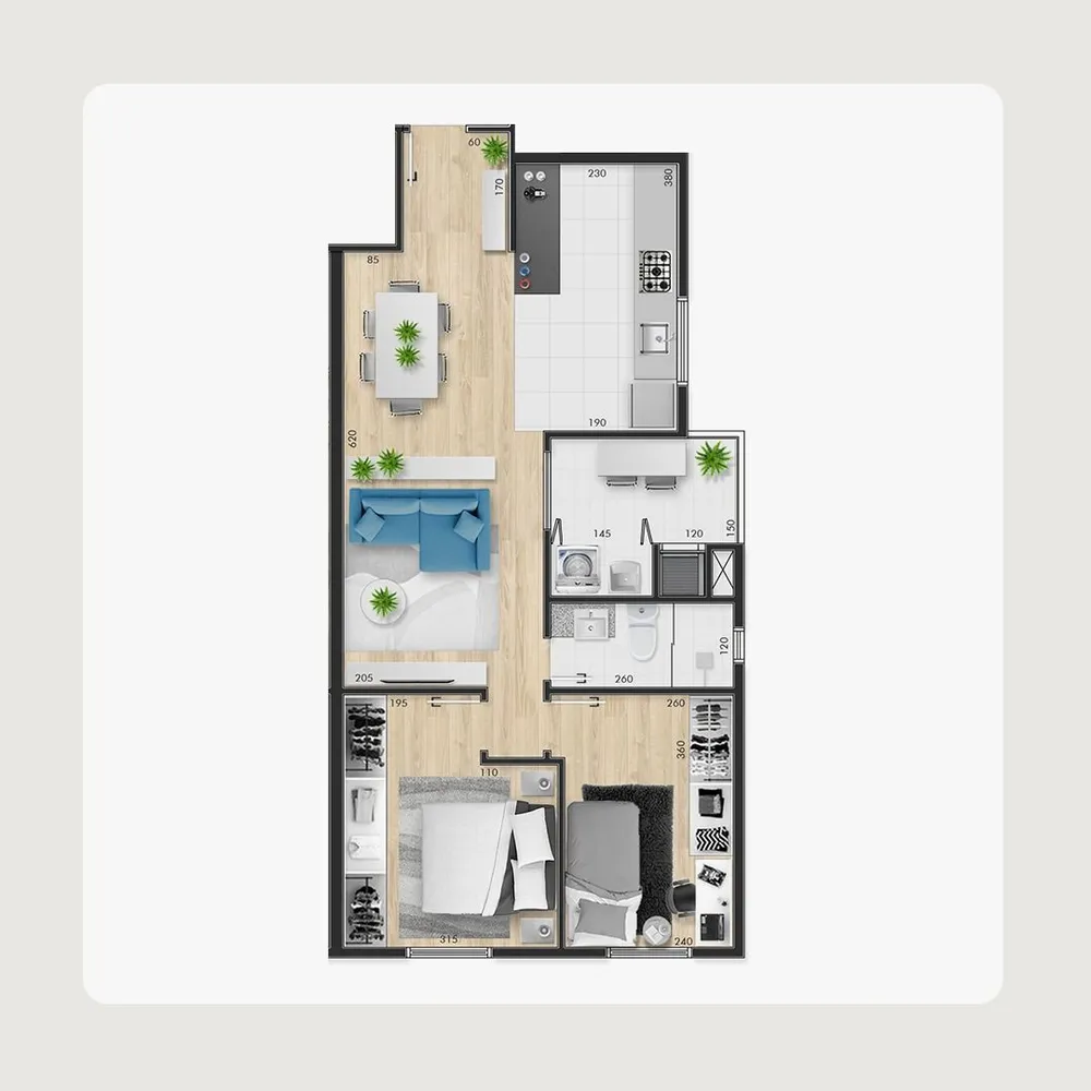 Apartamento, 2 quartos - Foto 4