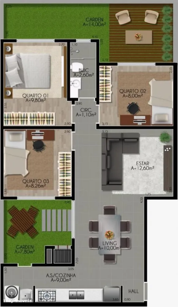 Apartamento, 2 quartos - Foto 2