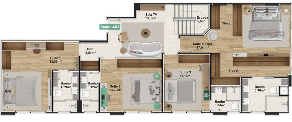 Apartamento, 3 quartos, 131 m² - Foto 6