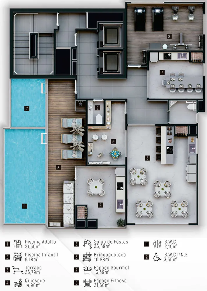 Apartamento, 2 quartos, 60 m² - Foto 3