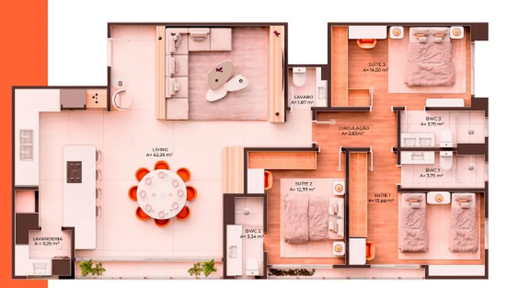Apartamento, 3 quartos, 136 m² - Foto 6