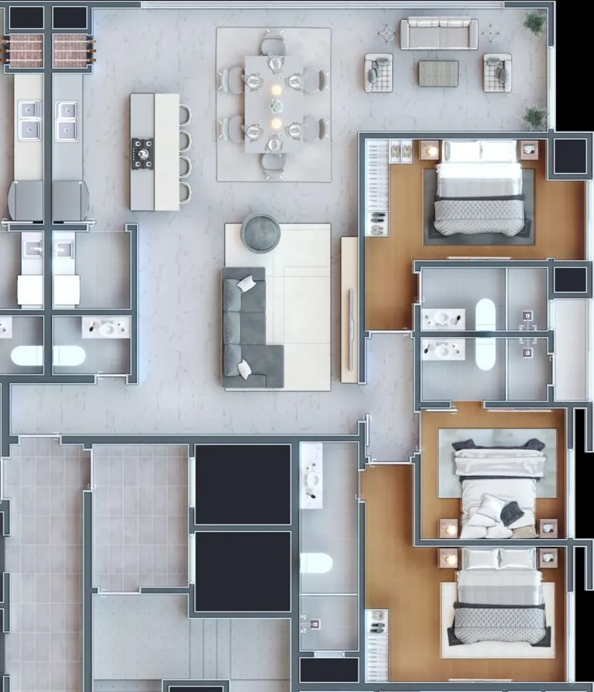 Apartamento, 3 quartos, 202 m² - Foto 3