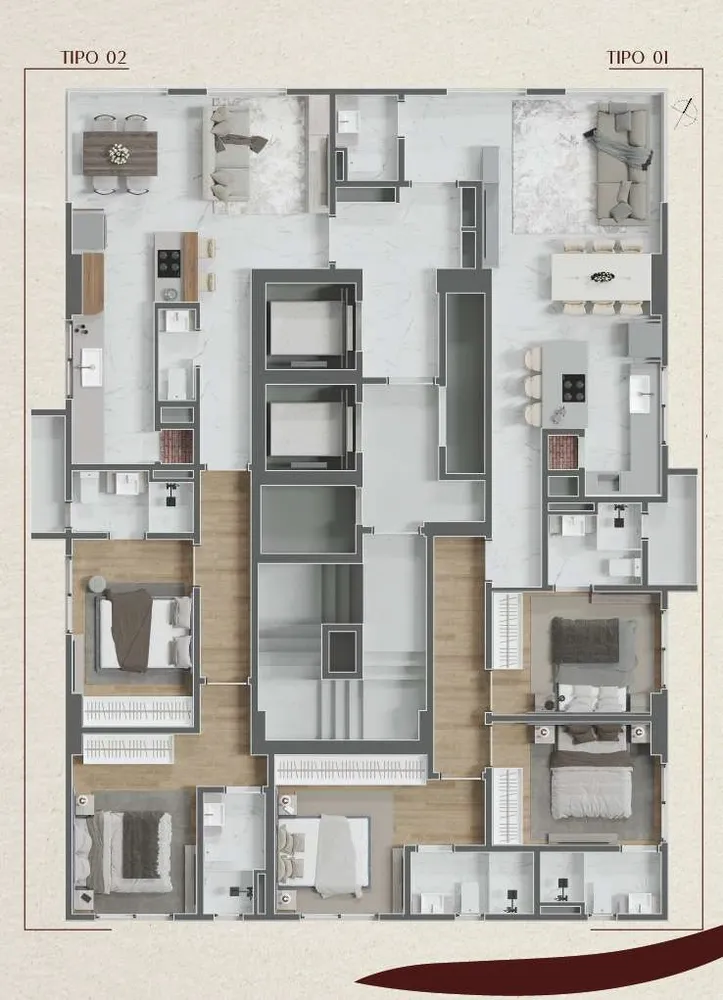 Apartamento, 2 quartos, 73 m² - Foto 1