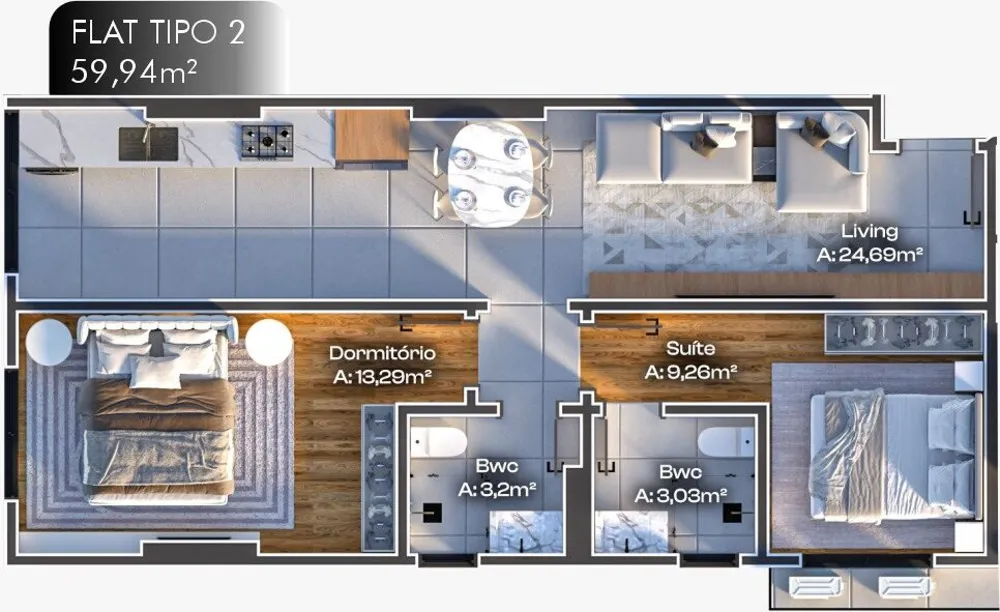 Apartamento, 49 m² - Foto 8