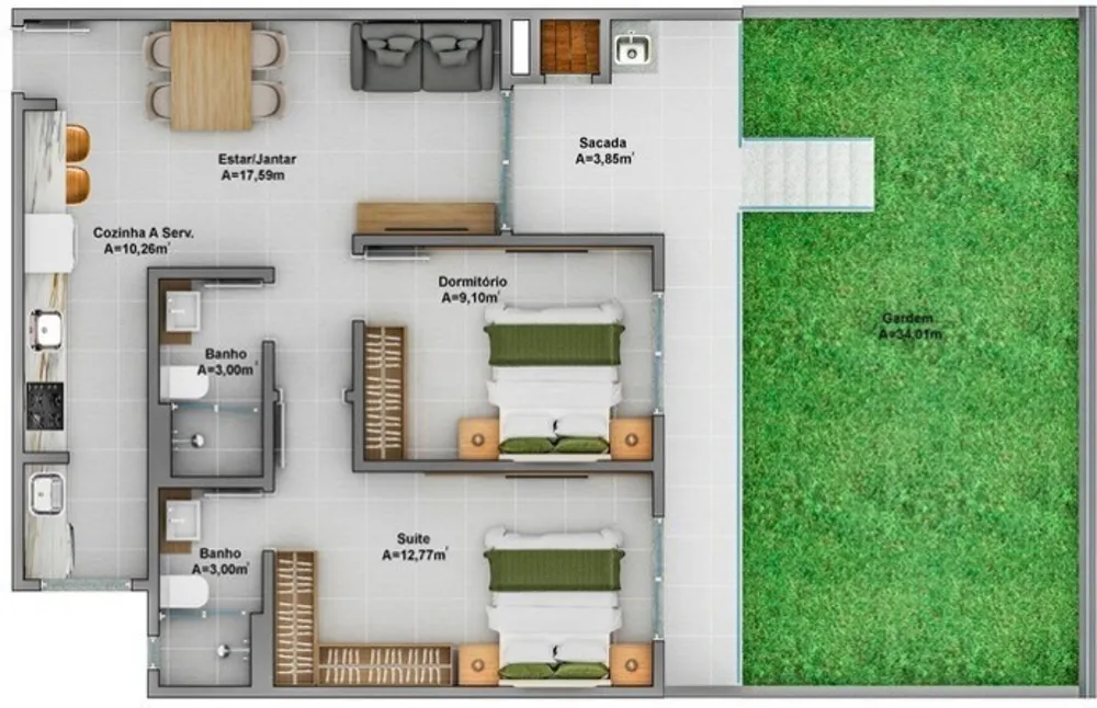 Apartamento, 78 m² - Foto 8