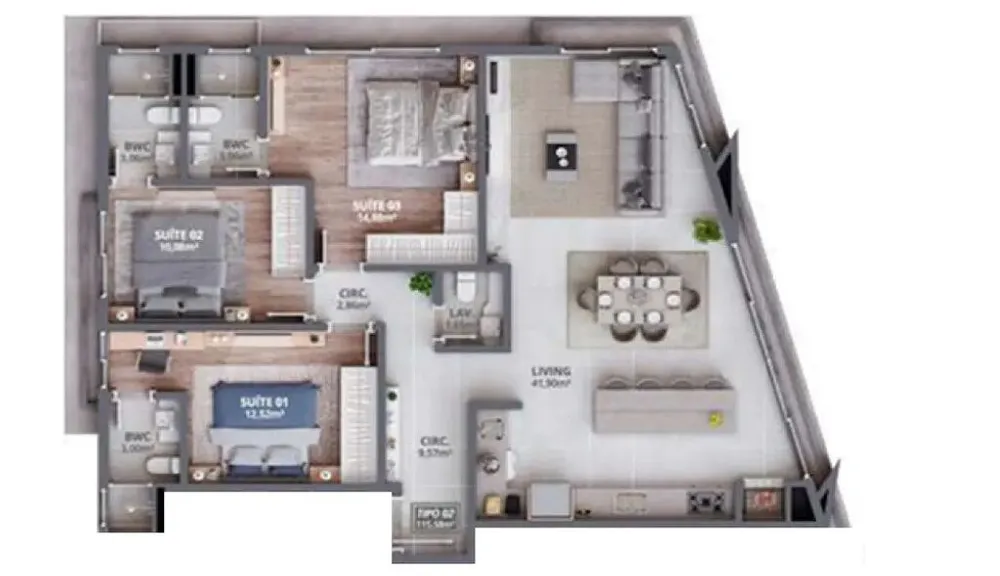 Apartamento, 115 m² - Foto 4