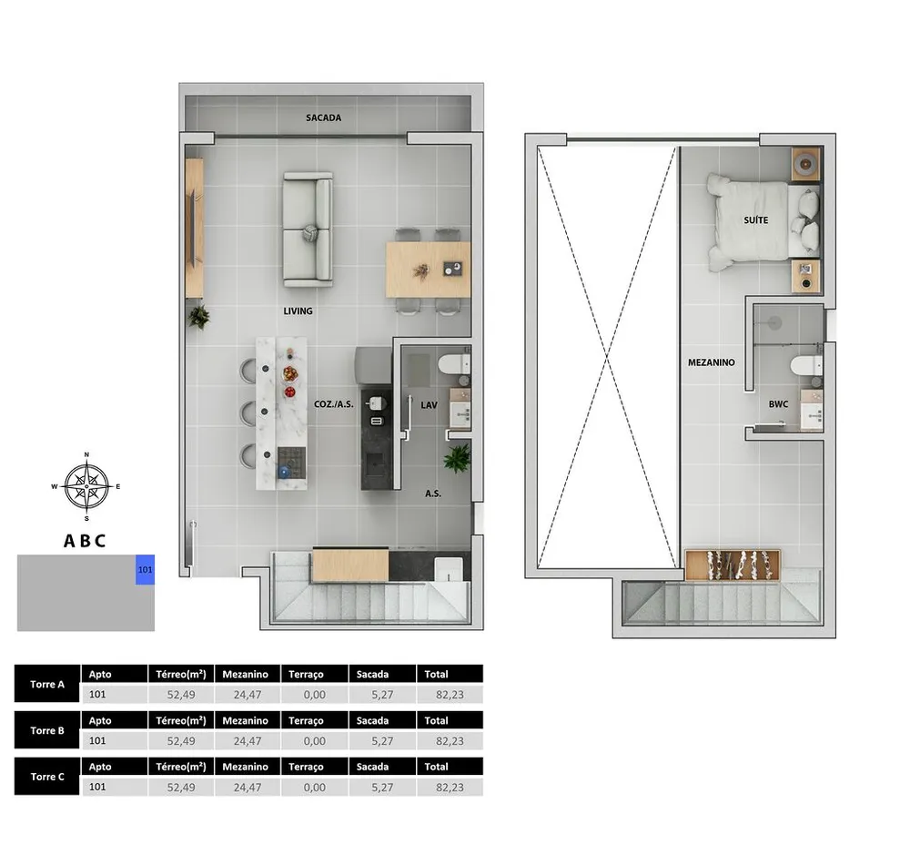 Apartamento, 2 quartos, 103 m² - Foto 1