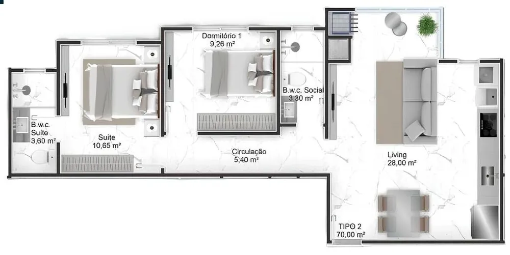 Apartamento, 69 m² - Foto 12