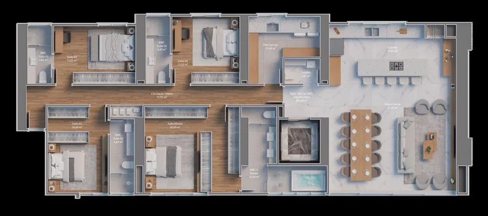 Apartamento, 331 m² - Foto 10