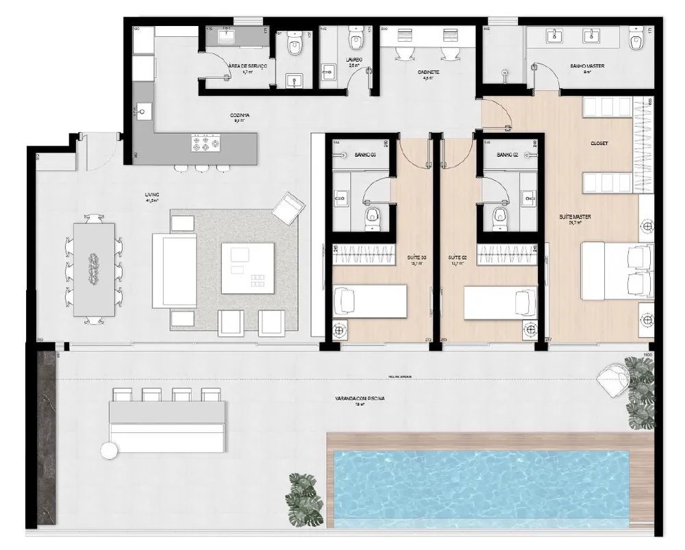 Apartamento, 3 quartos, 231 m² - Foto 11