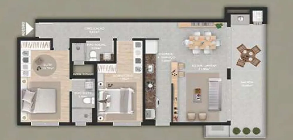 Apartamento, 2 quartos, 80 m² - Foto 5