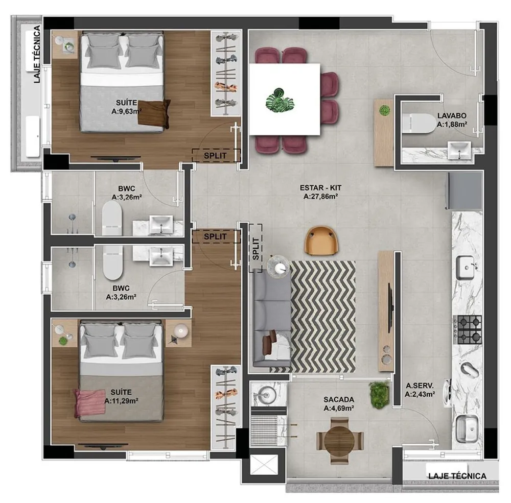 Apartamento, 111 m² - Foto 7