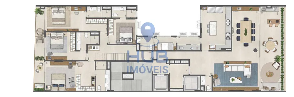 Apartamento, 5 quartos, 415 m² - Foto 6