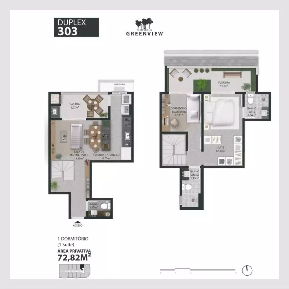 Apartamento, 2 quartos - Foto 3