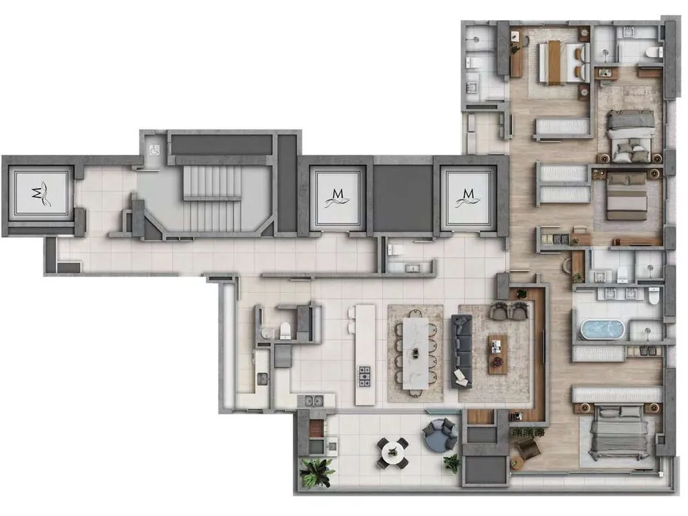 Apartamento, 283 m² - Foto 1