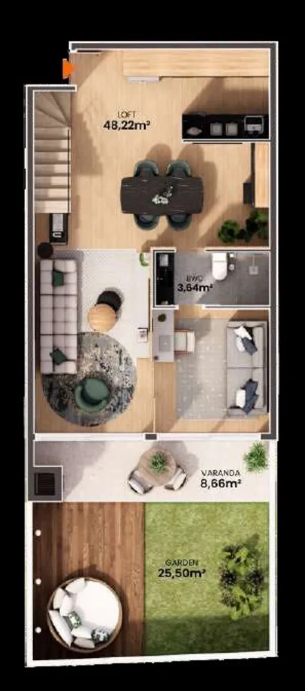 Loft, 70 m² - Foto 2