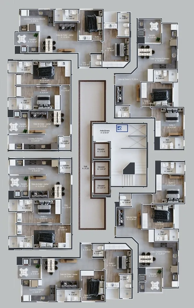 Apartamento, 2 quartos, 66 m² - Foto 4