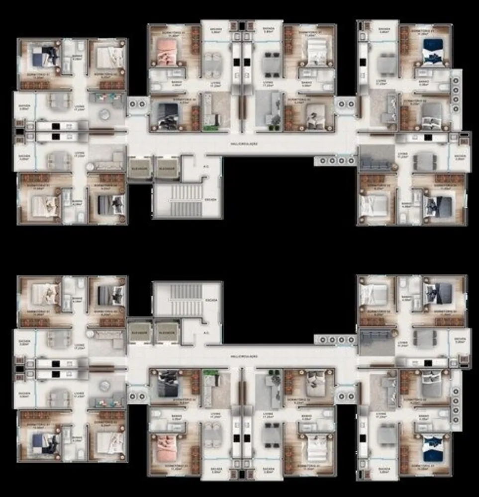 Apartamento, 2 quartos, 57 m² - Foto 3