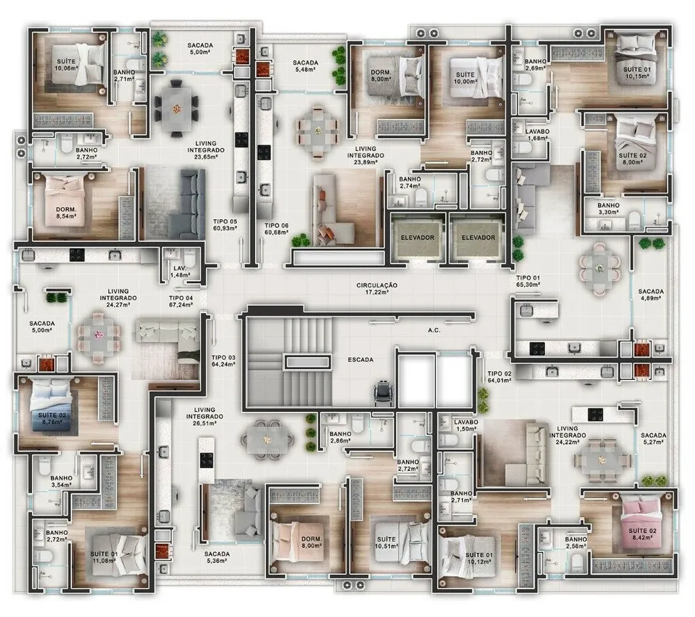 Apartamento, 60 m² - Foto 7