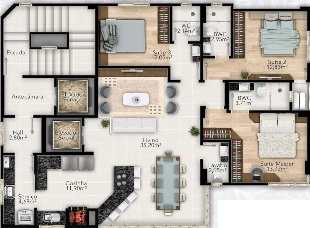 Apartamento, 502 m² - Foto 2