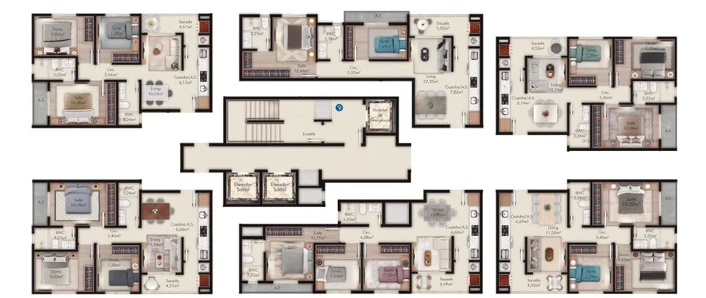 Apartamento, 2 quartos, 67 m² - Foto 2