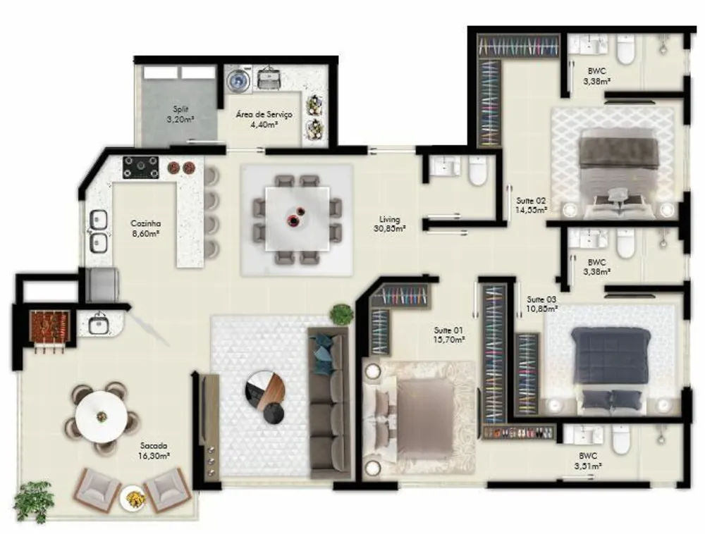 Apartamento, 135 m² - Foto 4