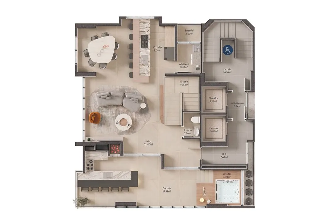 Apartamento, 4 quartos, 252 m² - Foto 3