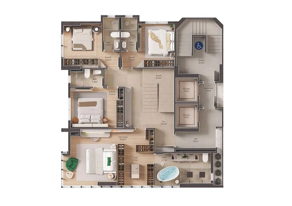 Apartamento, 4 quartos, 252 m² - Foto 8