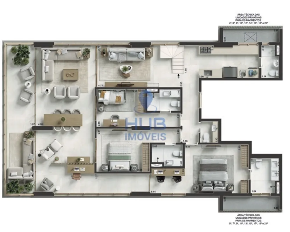 Apartamento, 3 quartos, 167 m² - Foto 9