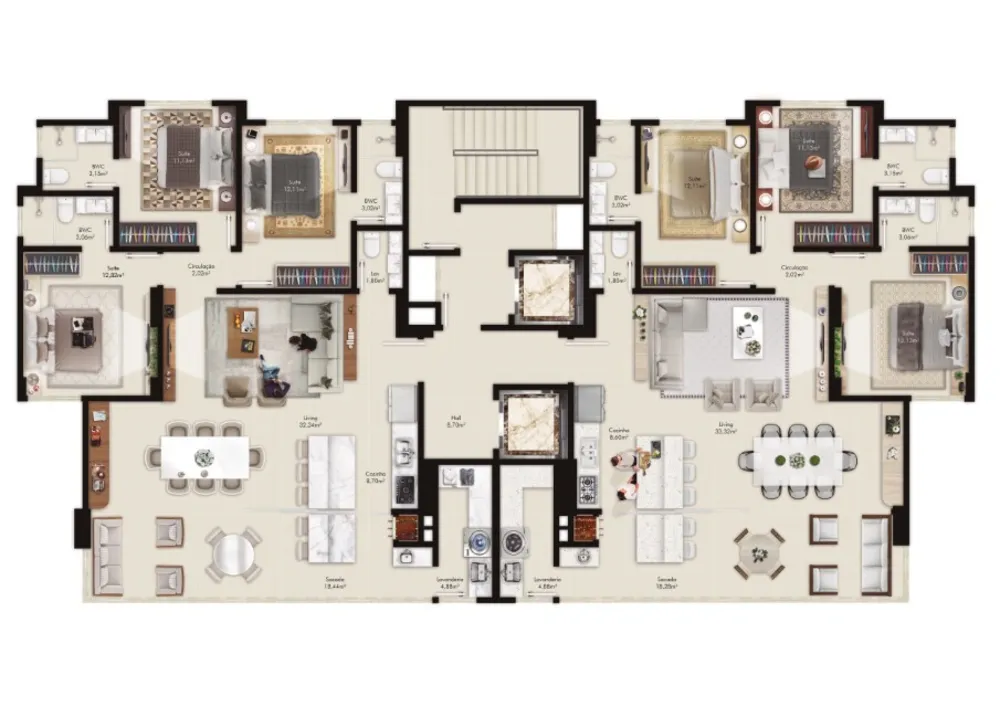 Apartamento, 3 quartos, 130 m² - Foto 9
