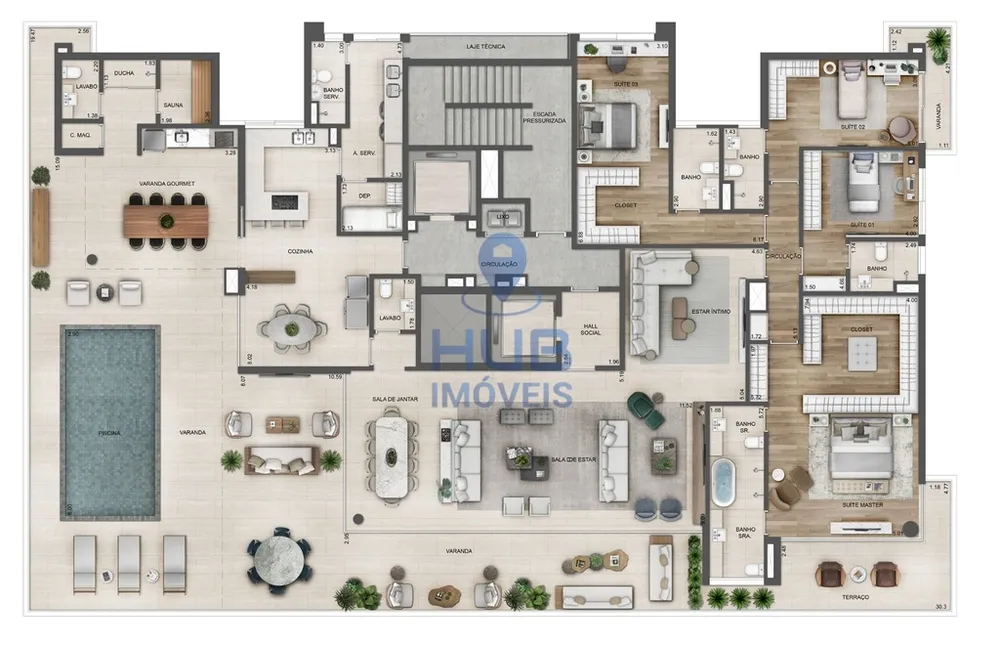Apartamento, 4 quartos, 194 m² - Foto 16