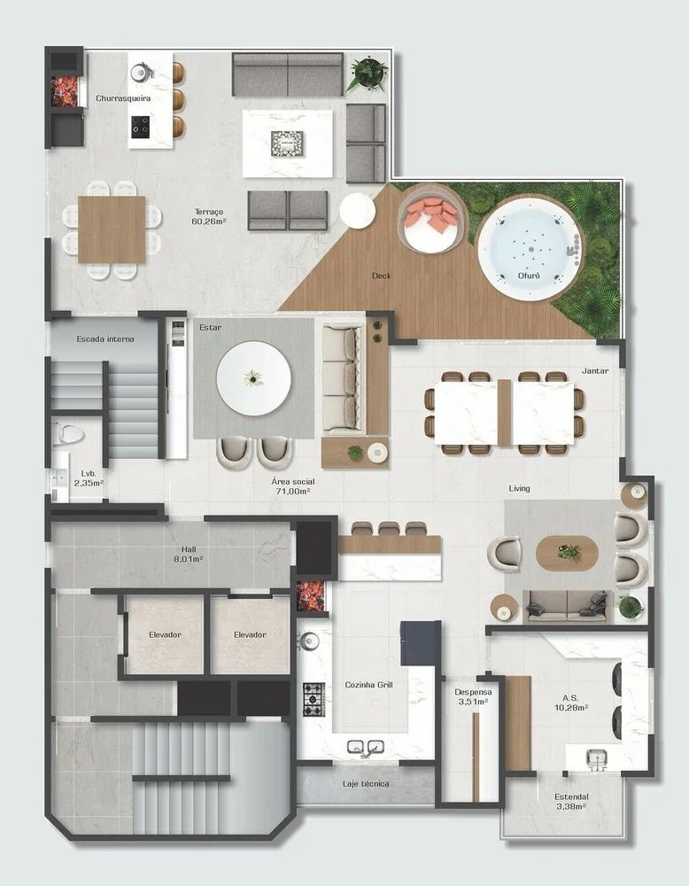 Apartamento, 5 quartos, 344 m² - Foto 2