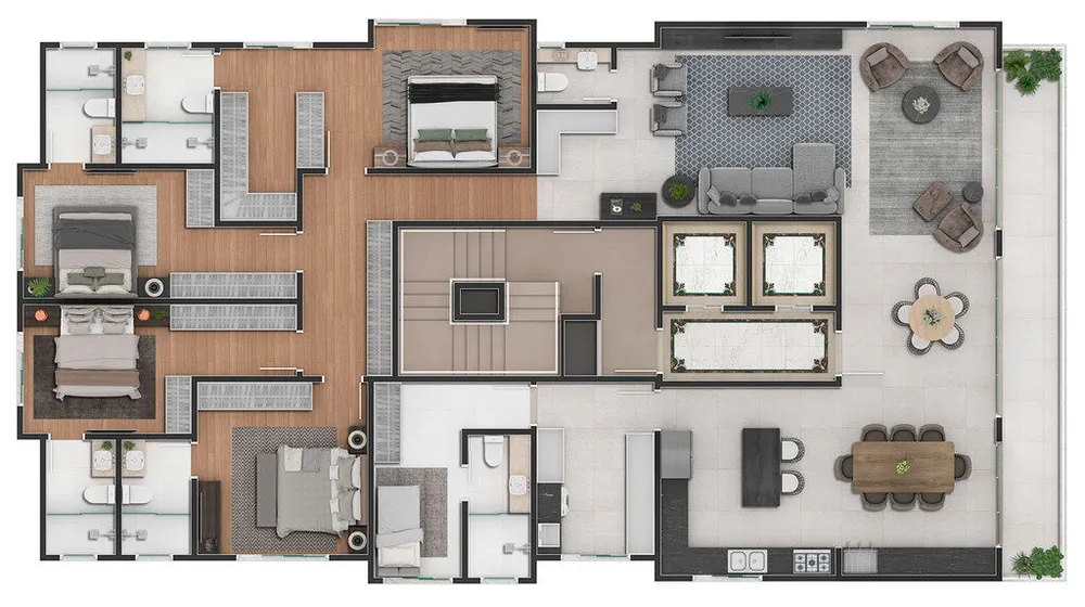 Apartamento, 4 quartos, 155 m² - Foto 1