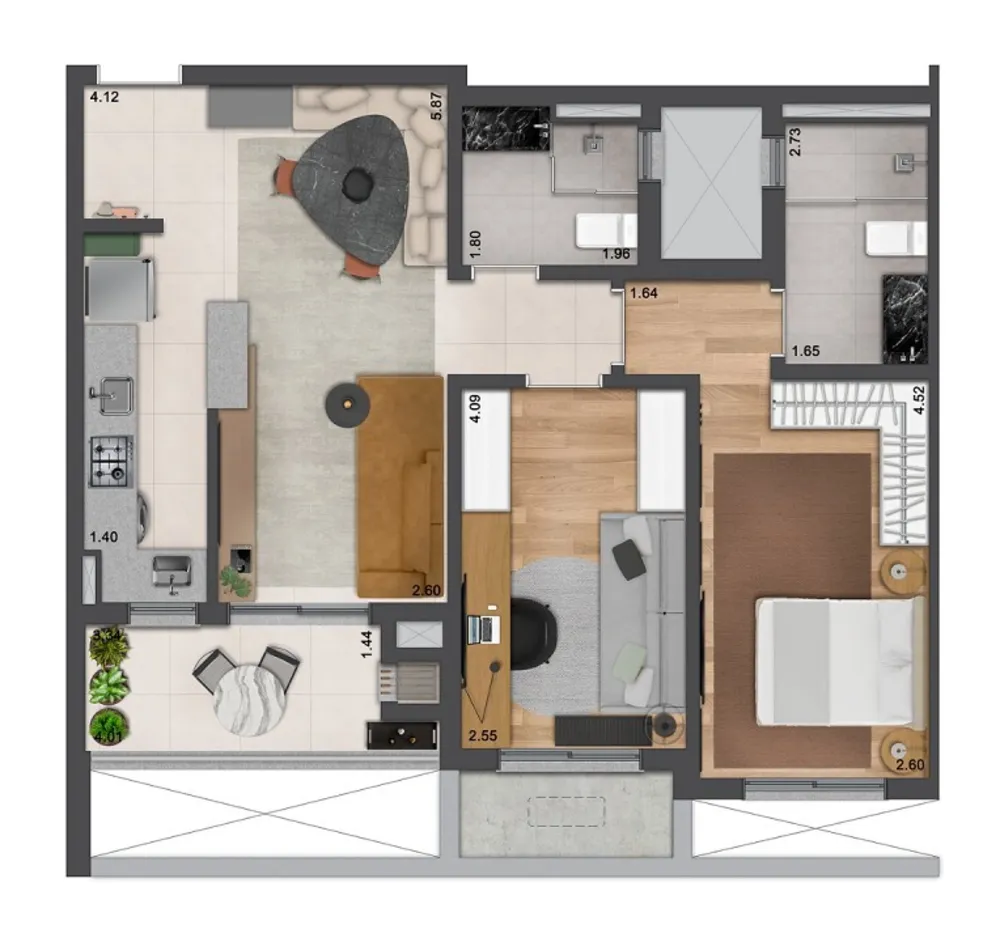 Apartamento, 2 quartos, 108 m² - Foto 1