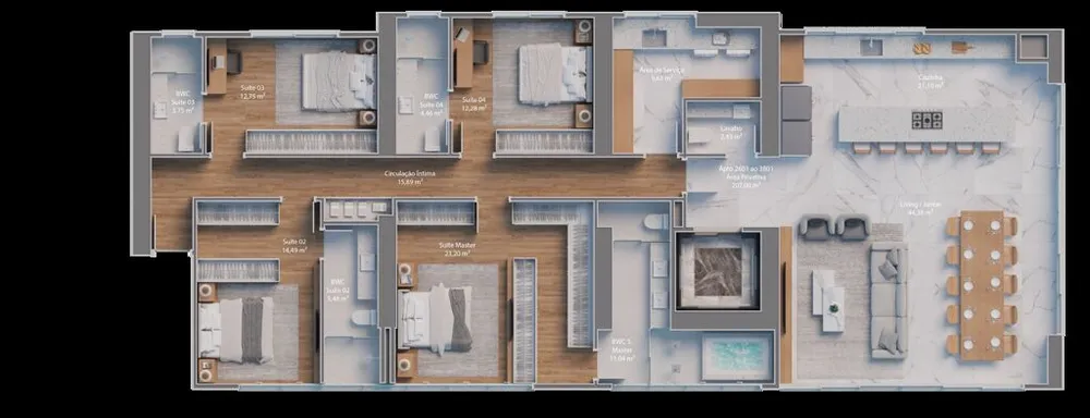 Apartamento, 239 m² - Foto 6