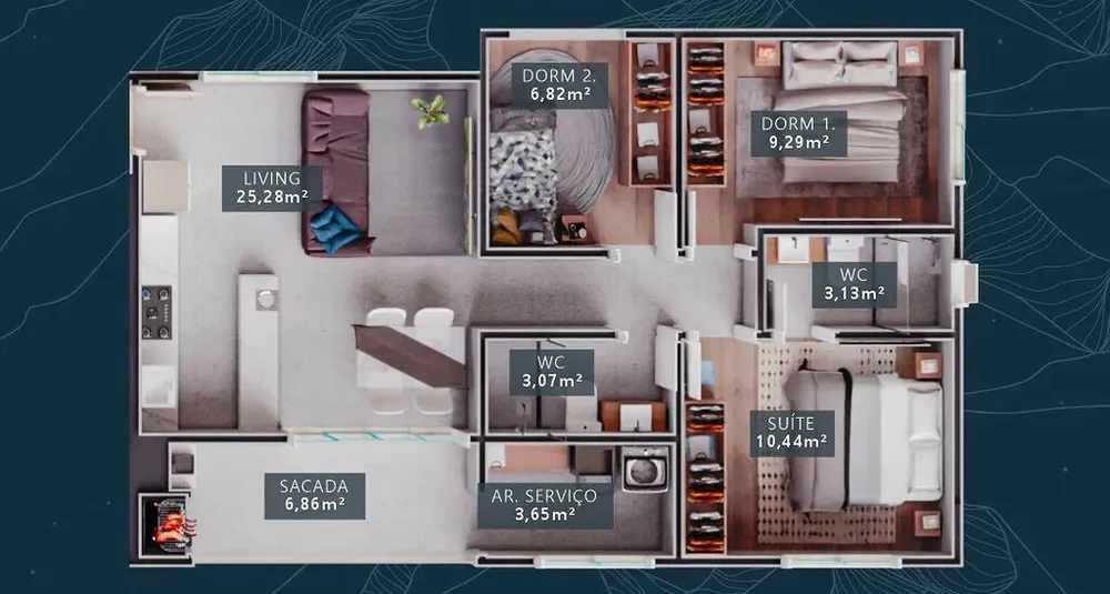 Apartamento, 2 quartos, 68 m² - Foto 5