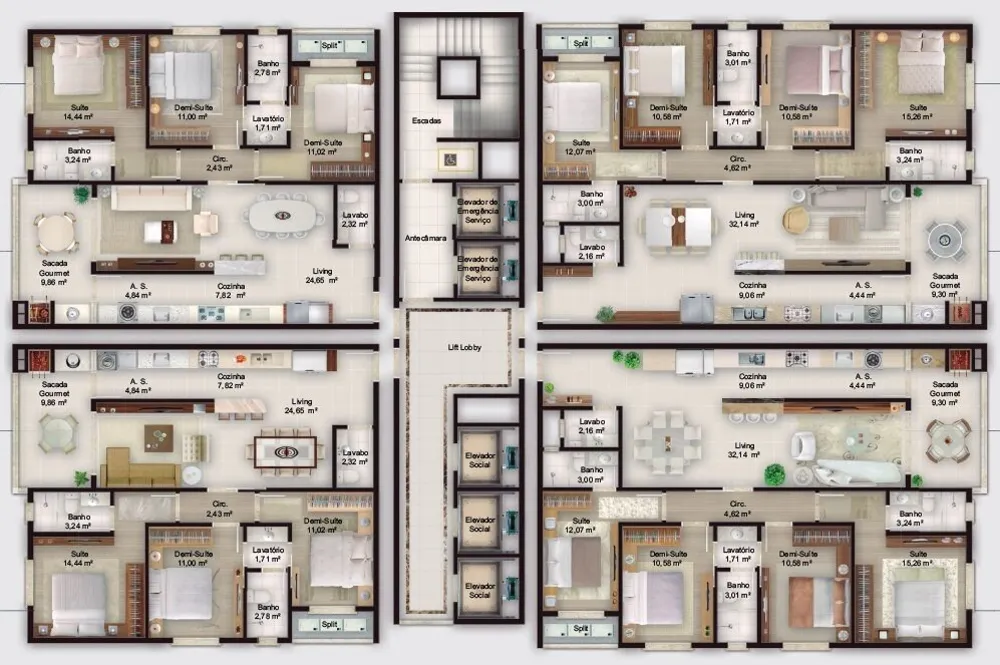 Apartamento, 3 quartos, 113 m² - Foto 9