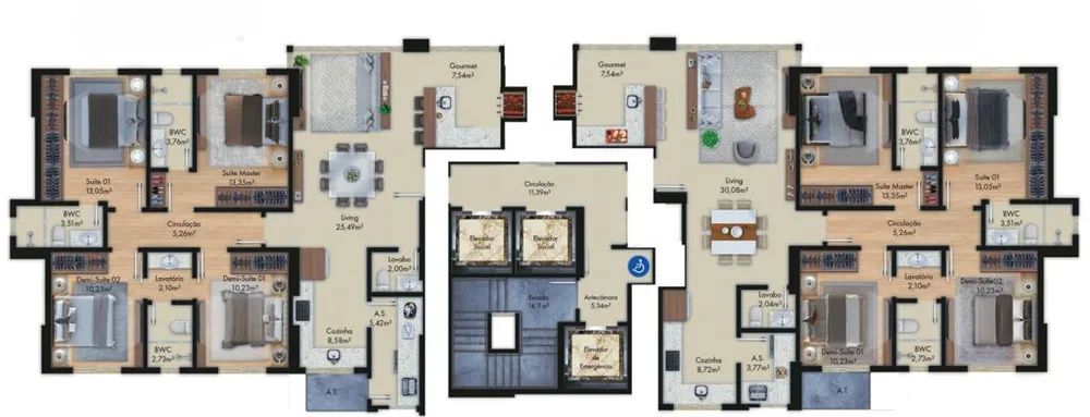 Apartamento, 4 quartos, 130 m² - Foto 9