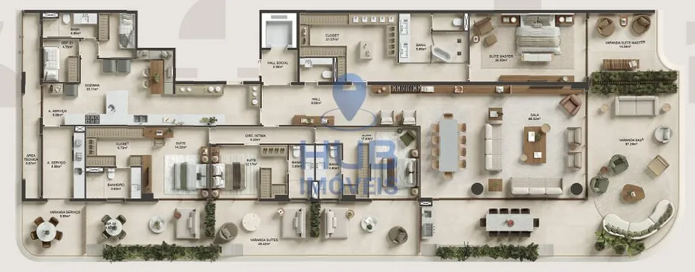 Apartamento, 4 quartos, 642 m² - Foto 4