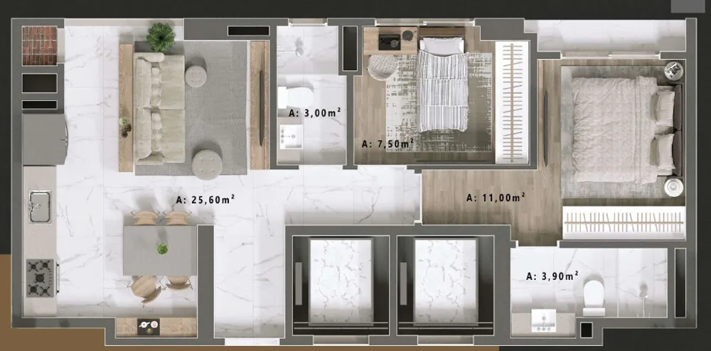 Apartamento, 2 quartos, 62 m² - Foto 4