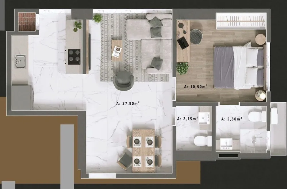 Apartamento, 2 quartos, 62 m² - Foto 3