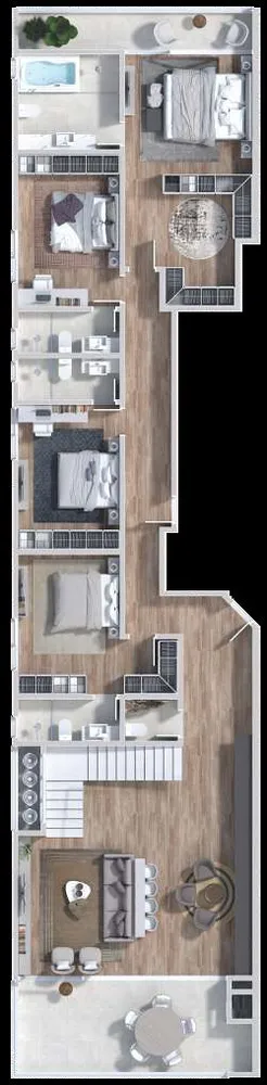 Apartamento, 4 quartos, 199 m² - Foto 1