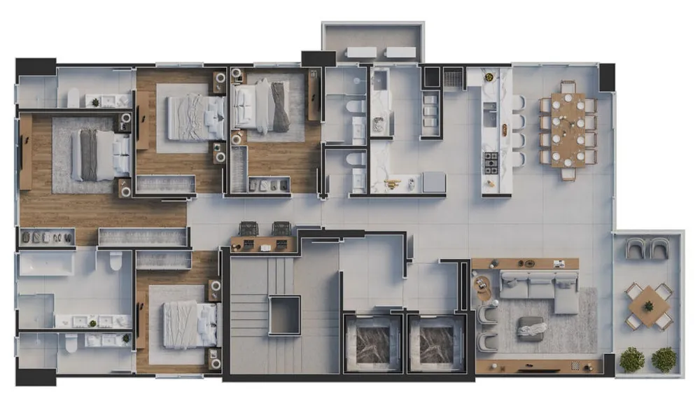 Apartamento, 4 quartos, 180 m² - Foto 4