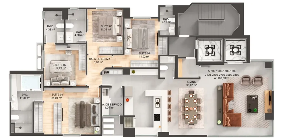 Apartamento, 192 m² - Foto 4