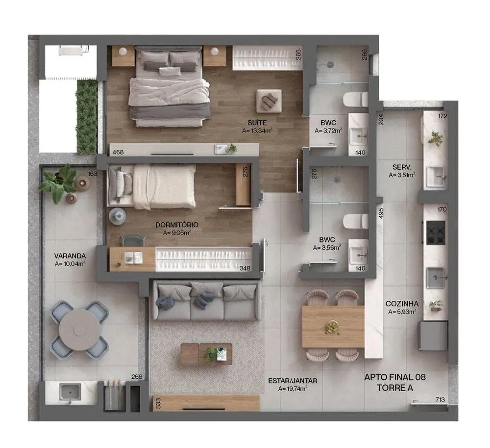Apartamento, 3 quartos, 100 m² - Foto 5