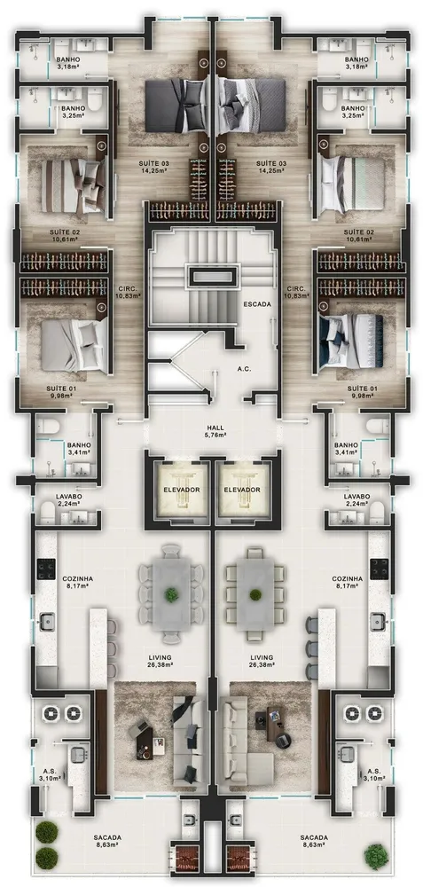 Apartamento, 124 m² - Foto 4