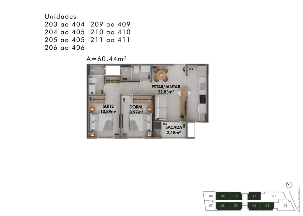 Apartamento, 2 quartos, 57 m² - Foto 4