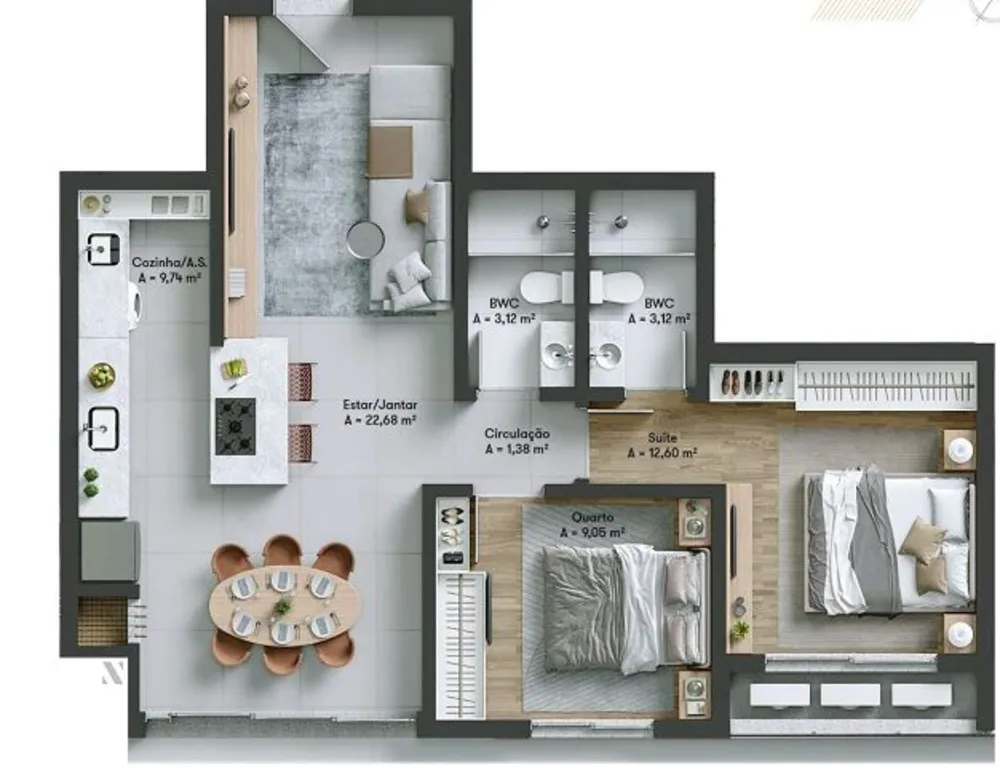 Apartamento, 3 quartos, 95 m² - Foto 6