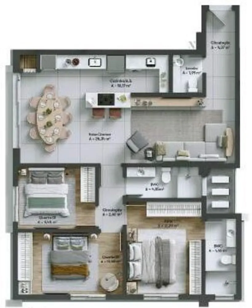 Apartamento, 3 quartos, 95 m² - Foto 5