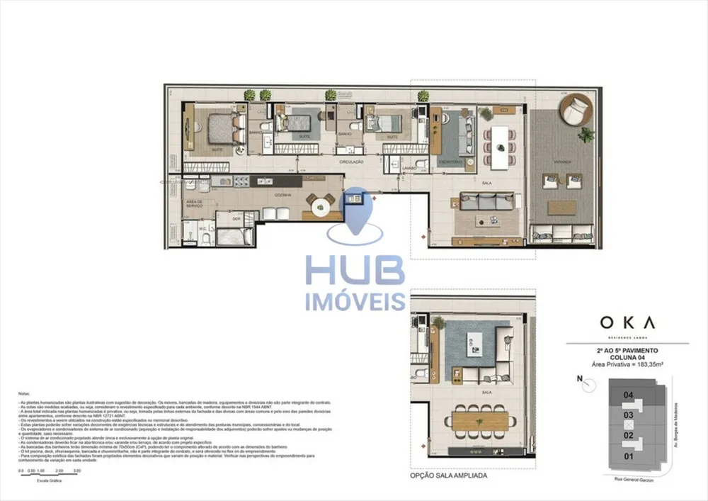 Apartamento, 3 quartos, 183 m² - Foto 3